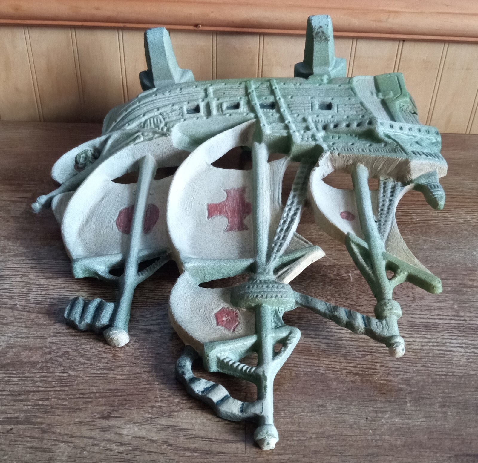 Antique Hubley Cast Iron Spanish Galleon Ship Doorstop eBay