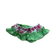 Infant Girl Ruffled Diaper Cover Bloomers Octopus Design Green