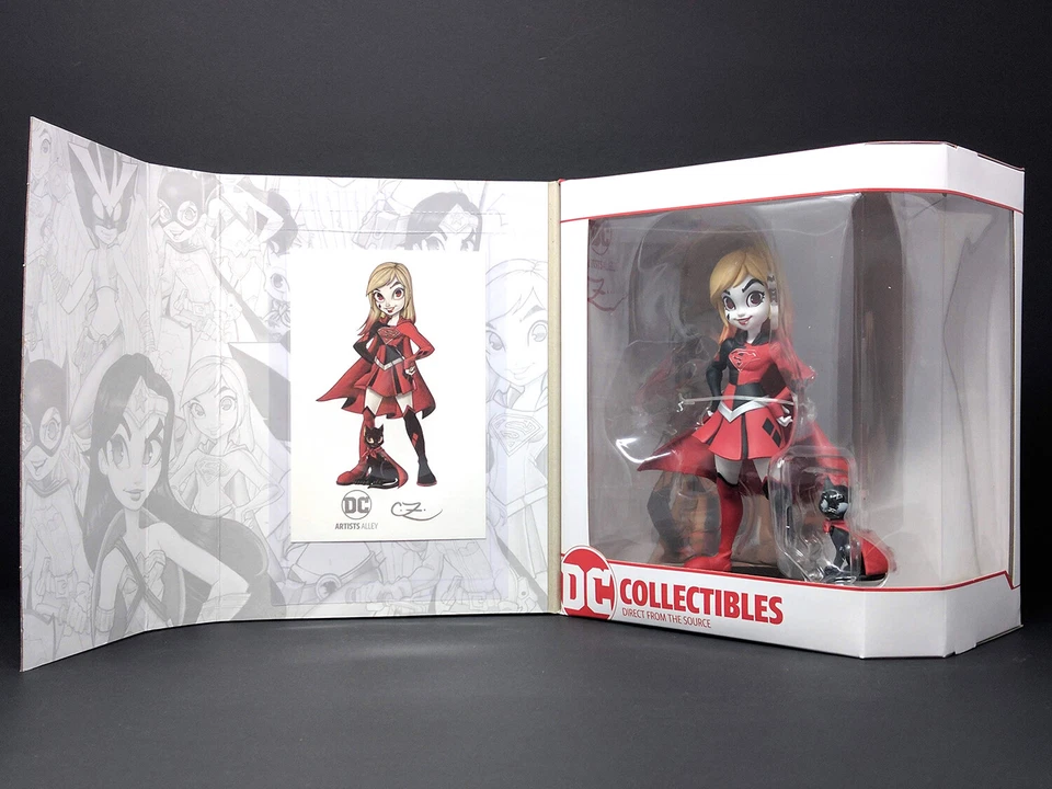 DC Collectibles Artista Callejón Chrissie Zullo Supergirl Estatua Equipo Harley Quinn Foto 2 de 3