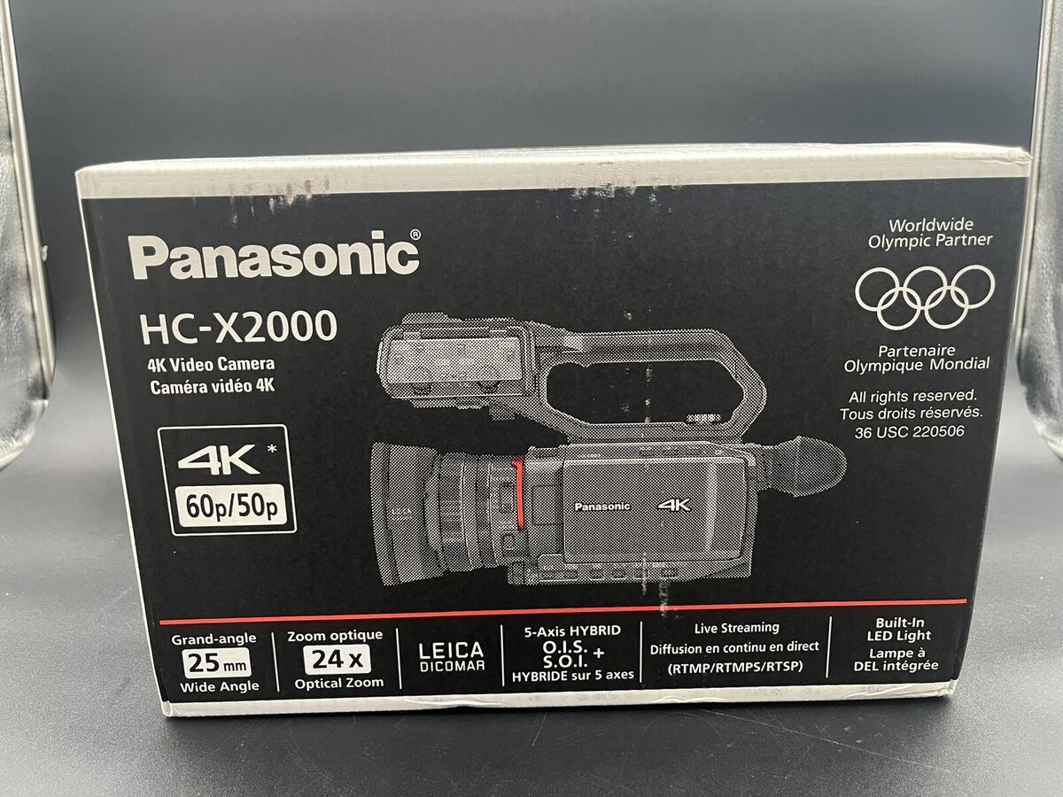 Panasonic HC-X2000 UHD Professional Camcoder - Black for Panasonic HC-X2000 UHD Professional Camcoder - Black for