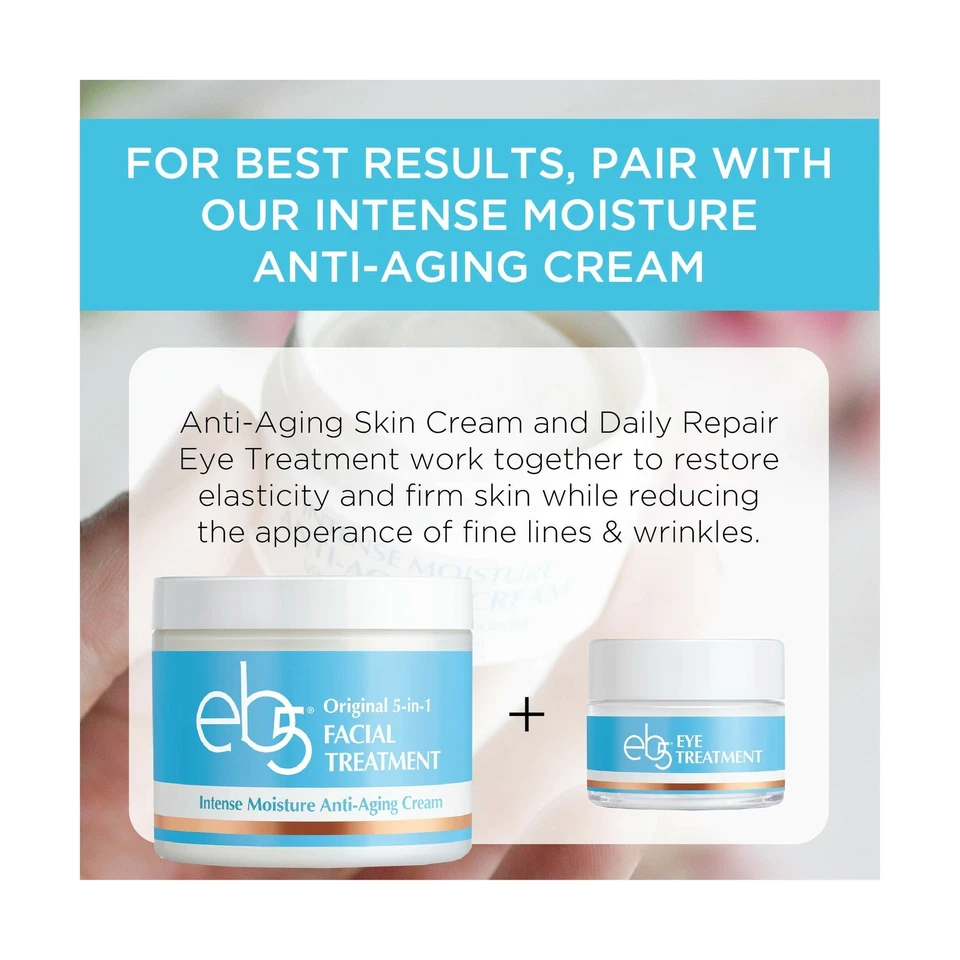Crema facial antienvejecimiento hidratante intensa eb5 formulada uso diario hombres o mujeres Foto 4 de 4