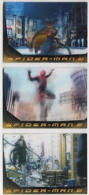 Spider-Man 2 Movie, Upper Deck 2004 - Lenticular 3 Card Chase Set #L1-L3