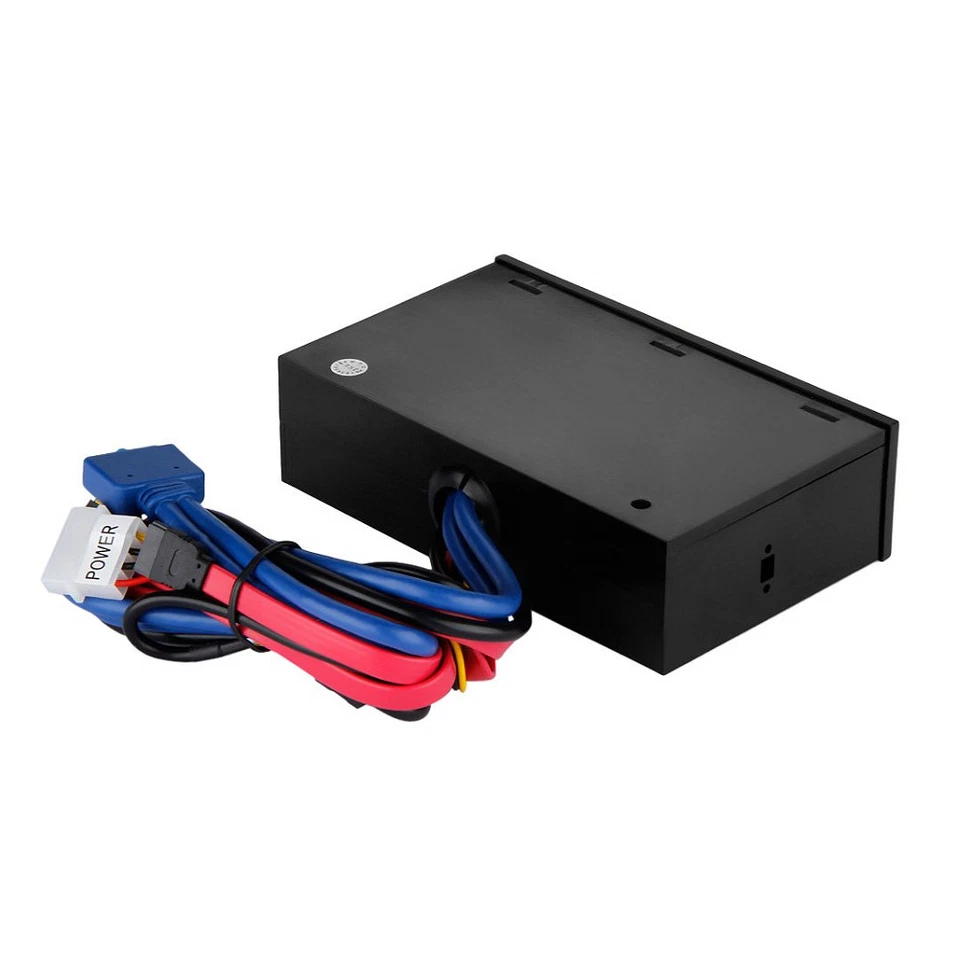 5.25" Media Dashboard Card Mult-Reader USB 2.0 USB 3.0 20 pin e-SATA Front Panel - Image 3 of 3
