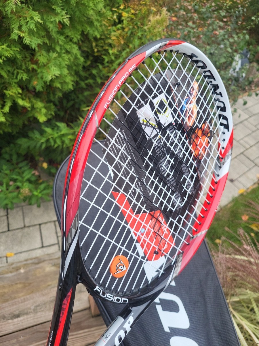 Dunlop Fusion Pro 95 Tennis Racquet Graphite Black/Red, NEW, 4 1/4