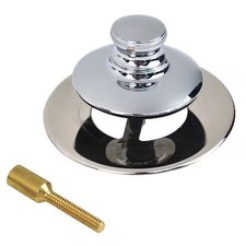 Watco 4875N-Pp-Cp-51 U Drainstopper, Dia.2-7/8", Plstic, Ss, Chrome