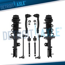 Front Struts w/ Spring Tie Rods Sway Bars for 2012 - 2017 Hyundai Accent Kia Rio