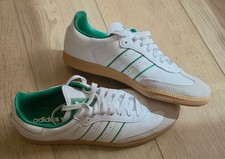 adidas Samba OG JI2044 Gr. 44 Weiß/Grün – wie neu