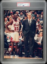 1997 Michael Jordan & Phil Jackson PSA Type 1 Photograph I by Stephen Green