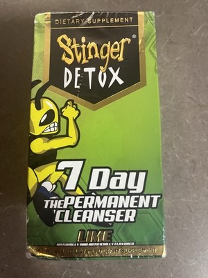 Stinger Detox 7-Day Permanent Cleanser Liquid Detox Drink, Lime, 8 fl oz