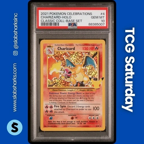 2021 POKEMON SWSH CELEBRATIONS CLASSIC COLLECTION #4/102 CHARIZARD HOLO PSA 10