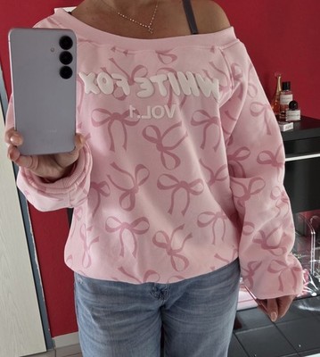 Neu in OVP! One Shoulder Sweater ''Posy Bow''  von White Fox Gr. XS/S