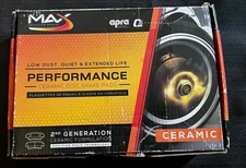 MAX Advanced Brakes Carbon Ceramic Front Disc Brake Pad D1506 for Acura Honda