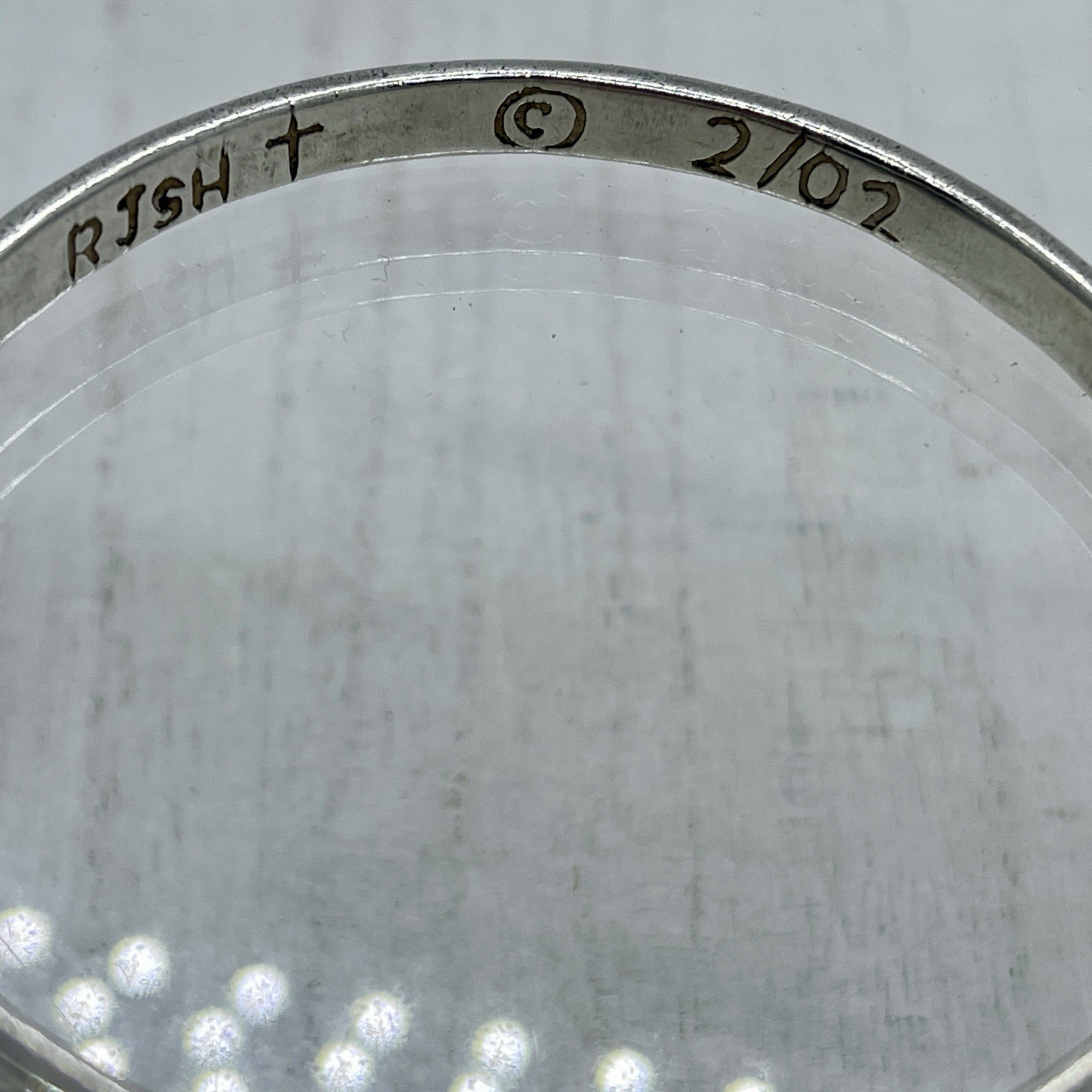 Sterling Silver Scripture Bangle Bracelet Psalm 2… - image 9