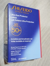 Shiseido Ultra Sun Protector Face & Body Lotion SPF 50+ Invisible Sunscreen 50ml