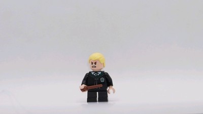 Lego Draco Malfoy Minifigure hp254 with Staff Harry Potter