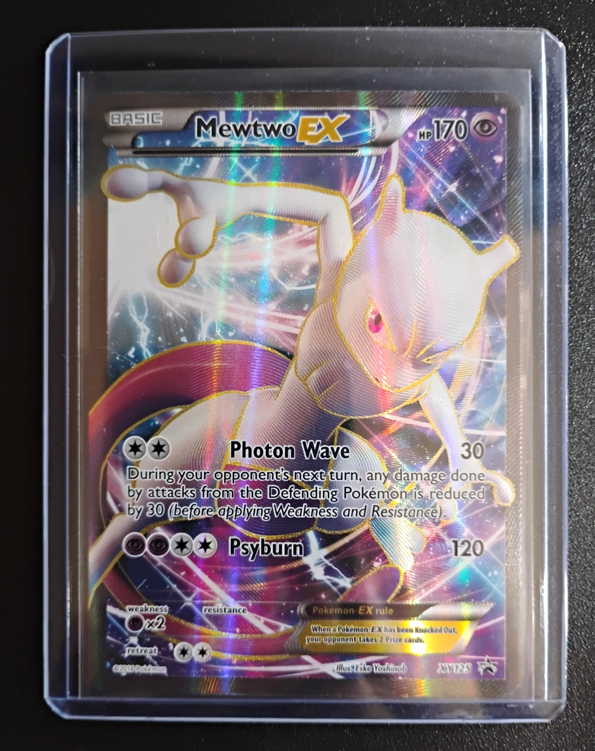 The Pokémon Company Mewtwo EX XY125 XY Black Star Promo Full Art Holo 170