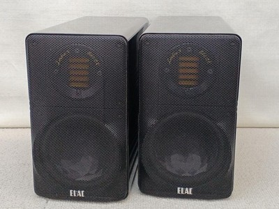 ELAC 310 Indies Black 2-way Bookshelf Speaker System Pair Set Used