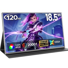 18.5" Portable Monitor 1080P 120Hz Gaming Screen For Laptop Switch Xbox PS