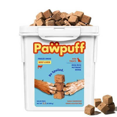 Freeze Dried Beef Liver Dog Treats 1.1lb   Single Ingredient 100% Real Beef L...