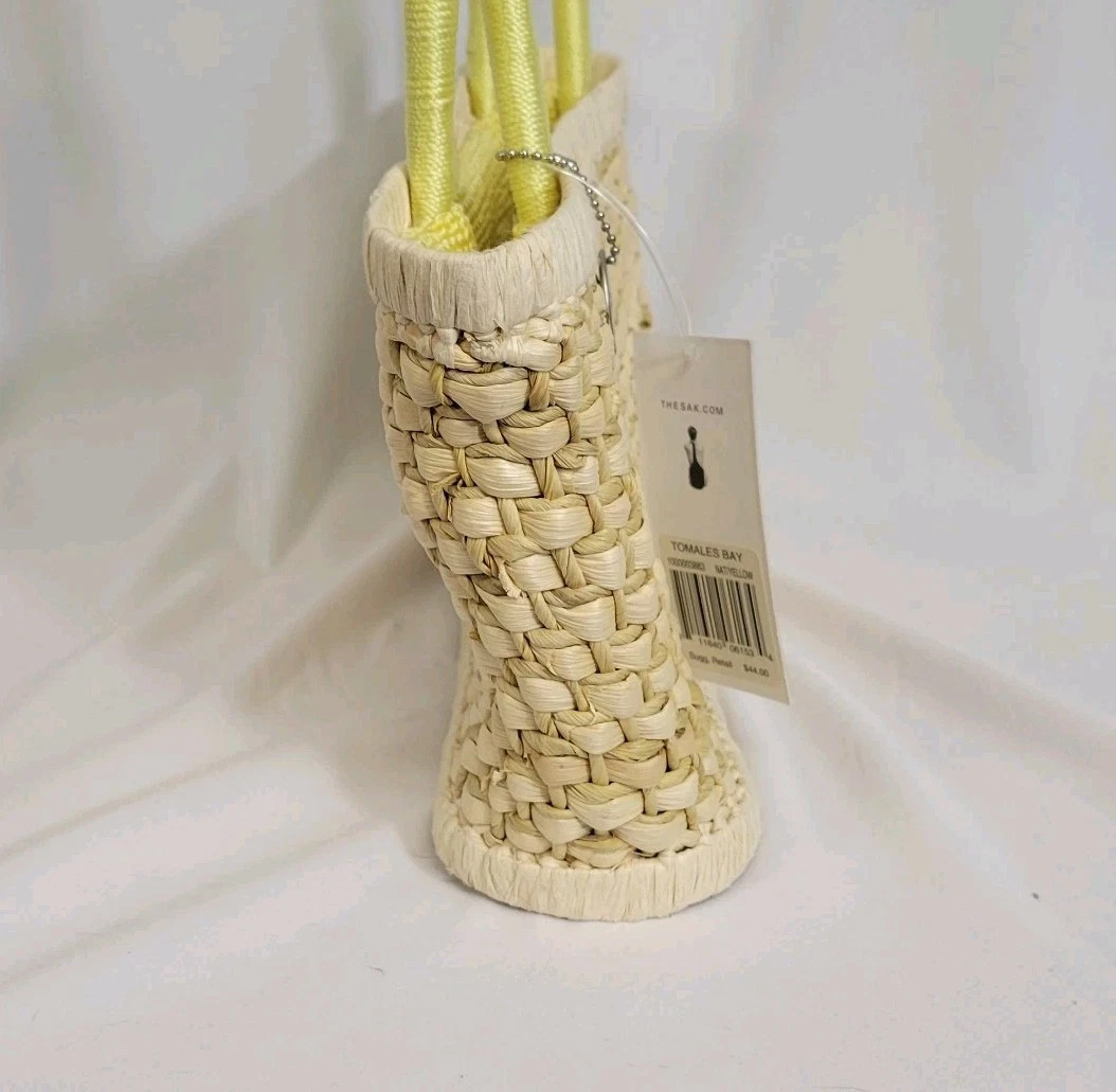 Borsa a tracolla The Sak Tomales Bay giallo paglia naturale manico e fodera nuova con etichetta