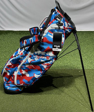 PING 2025 Hoofer Lite Stand Carry Golf Bag USA Camo 4-Way Divider NEW