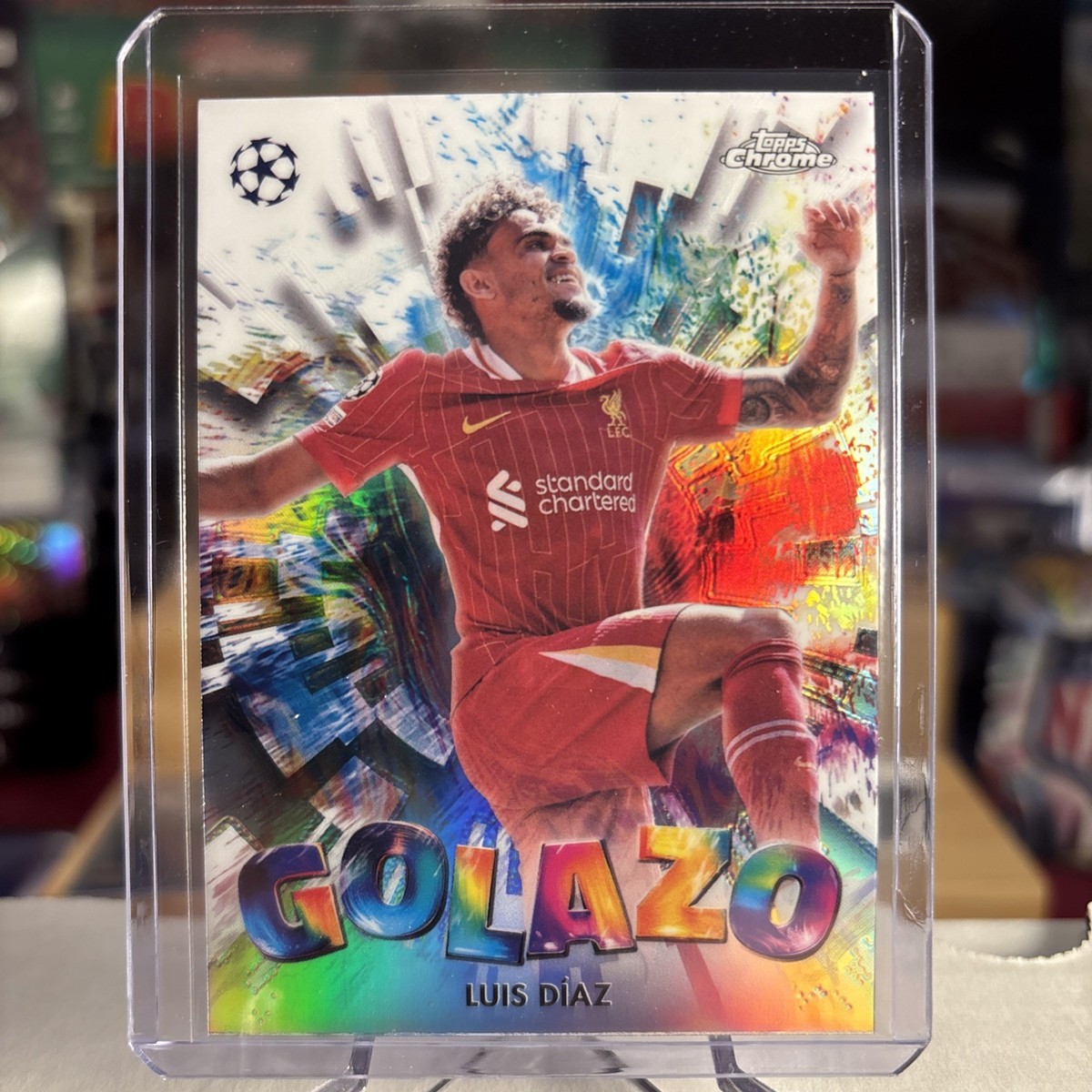 Luis Diaz 2024-25 Topps Chrome UEFA GOLAZO Refractor SP