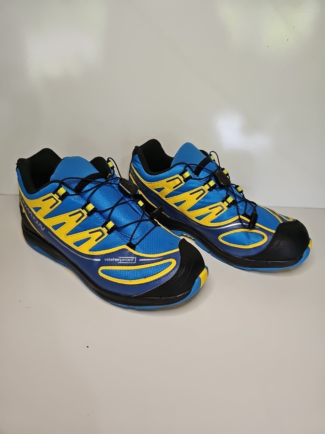 Salomon XA Pro Neon Blu Giallo Scarpe da Trail Running Escursionismo Sneaker Uomo Taglia 6