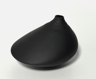 Rosenthal studio-line  POLLO Vase  Schwarz  14 cm  Tapio Wirkkala