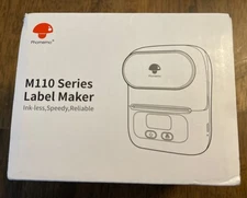 Phomemo M110 Label Maker Machine Thermal Bluetooth Label Barcode Printer Black