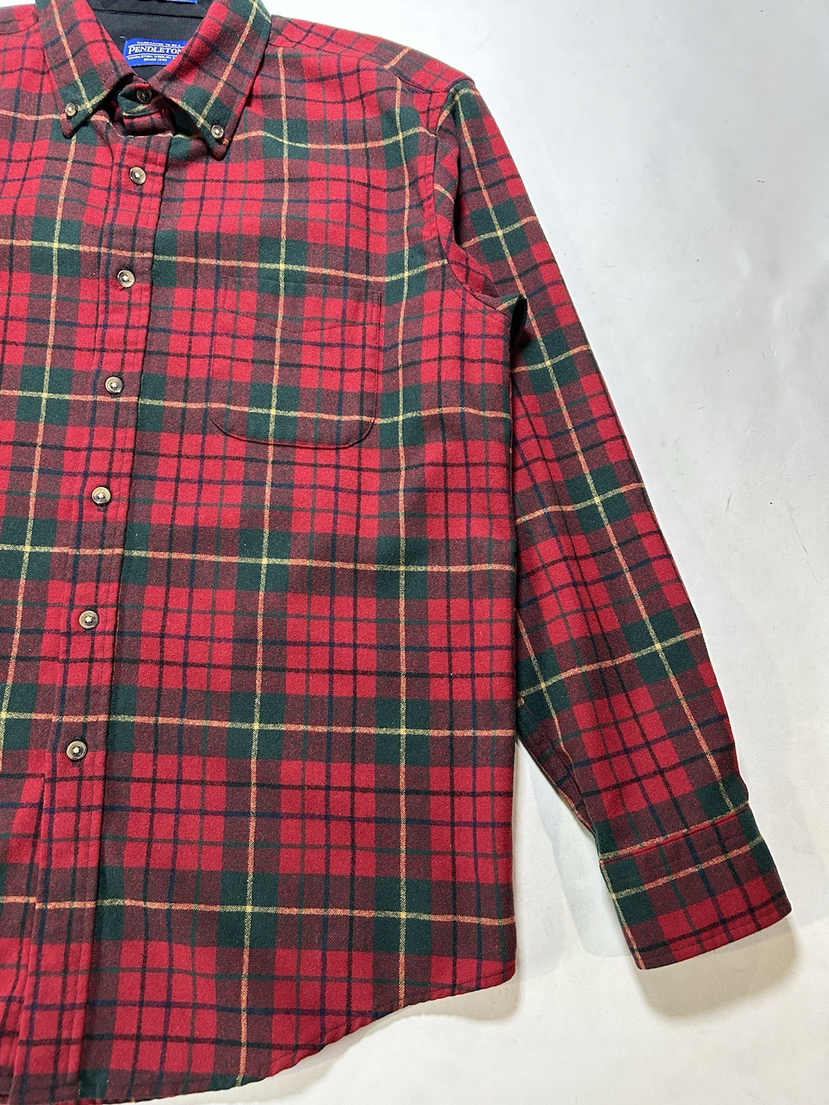 Pendleton Plaid Fireside 100% Wool Button Down Fl… - image 7
