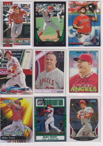 Mike Trout MLB Baseball Card Lot (60) All pictured Bowman Rookie Reprint Topps