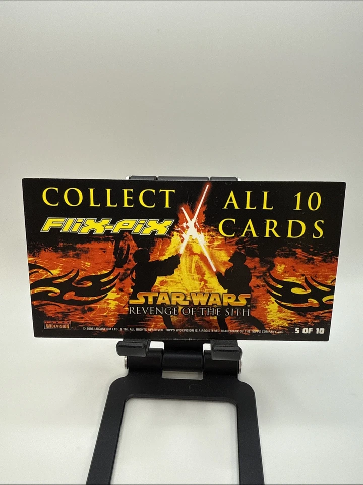 STAR WARS 2005 TOPPS VENGANZA DE LOS SITH WIDEVISION FLIX-PIX INSERTO 5 DE 10 YODA Foto 2 de 4