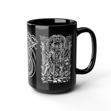 Sigil of Loki 15oz Ceramic Black Coffee Mug - Norse