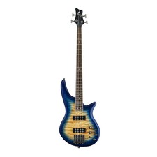 Jackson JS Series Spectra Bass JS3Q 4 String Electric Guitar Amber Blue Burst 