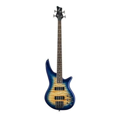 Jackson JS Series Spectra Bass JS3Q 4 String Electric Guitar (Amber Blue Burst)