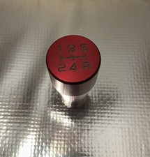 Weighted Red Metal Shift Knob 5 Speed M10x1.25