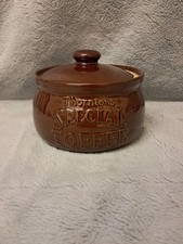 Vintage 1980’s Pearsons of Chesterfield Thorntons Special Toffee Storage Pot Jar