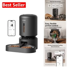 Smart 5L Cat Food Dispenser with Voice & Freshness Features - For 2 Cats