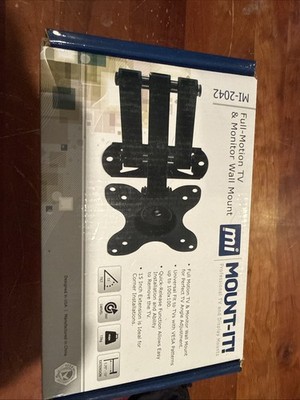 New Mount-It! MI-2042 Full Motion TV & Monitor Wall Mount Bracket 19''-42''