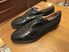 Johnston Murphy Aristocraft Black Leather Cap Toe Oxford Dress Shoes 9.5 D USA