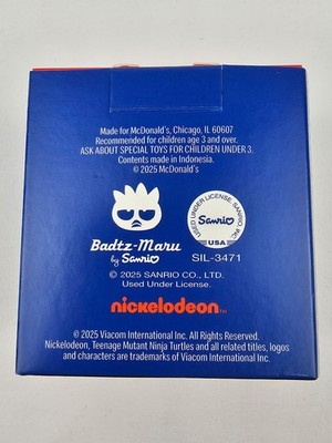 McDonald's Happy Meal Ninja Turtles Hello Kitty Badtz-Maru x