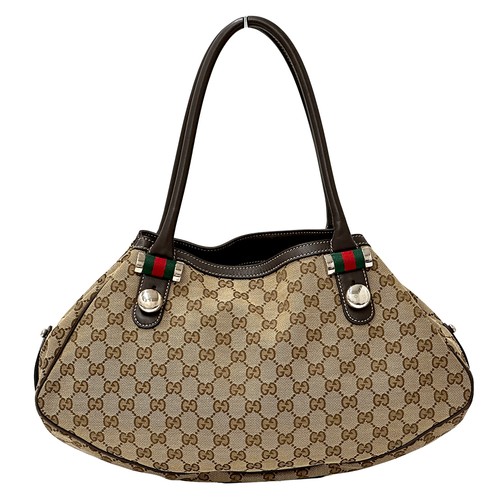 GUCCI Bag Tote GG Canvas sherry 232971 814930