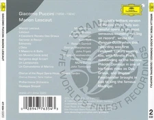 MIRELLA FRENI / GIUSEPPE SINOPOLI PUCCINI: MANON LESCAUT NEW CD