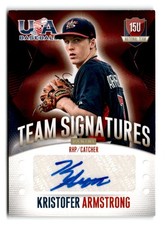 2014 Kristofer Armstrong Panini USA Baseball Rookie Auto 159/299