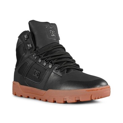 DC Pure High Top WR Winterstiefel zum Schnüren - Schwarz/Gummi