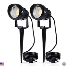 10W Warm White LED Landscape Lights - Waterproof for Yard, Patio, Lawn & More
