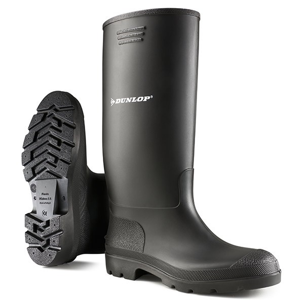 Dunlop Pricemaster Non-Safety Wellingtons Black Size 10