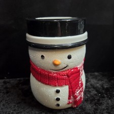 Bath  Body Works SNOWMAN Soap Holder Gentle Foaming Holiday Winter Decor