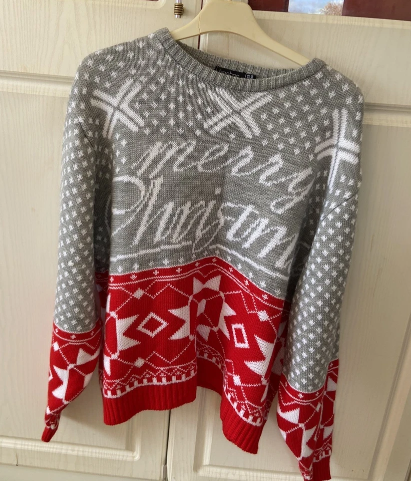 Boohoo size 20 woman’s Long sleeve Christmas jumper  - Image 2 of 4
