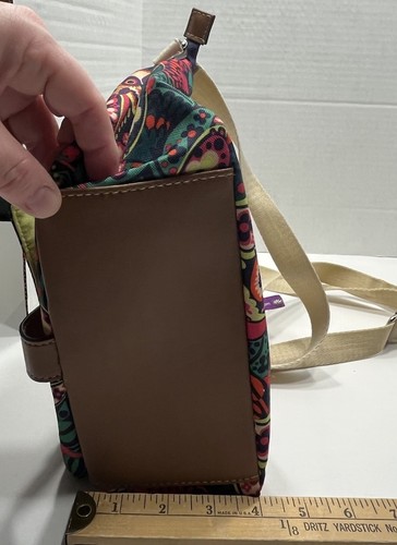 Lily Bloom Crossbody Schultertasche Handtasche bunt Eulenmuster verstellbarer Riemen - Bild 20 von 22